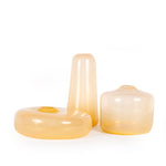 Melon Large Slim Vase alongside collection of melon vases in various sizes