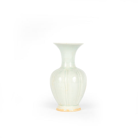 Celadon Fluted Vase