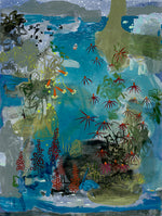 Colorful underwater scene with fish and coral