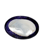 Caviar Dish, plum resin with MOP insert