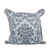 blue and lavender decorative pillow