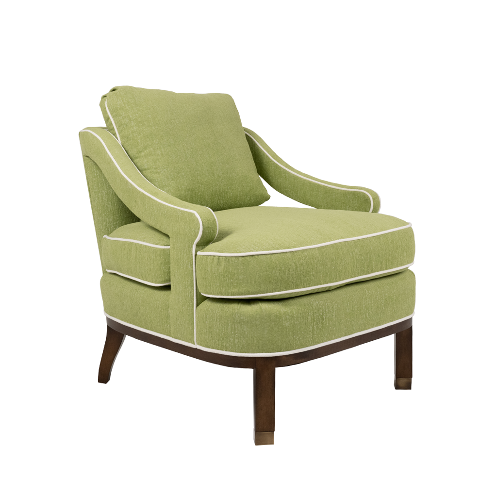 Atchison Chair with green upholstery