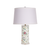 chinoiserie lanp with lavender