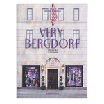The front cover of the book 'Very Bergdorf' by Wendy Goodman, published by Assouline. The cover features a photograph of a grand building facade with purple title text and window displays.