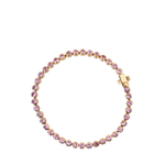 Pink Sapphire Bezel Tennis Bracelet