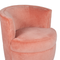 Coral velvet swivel chair