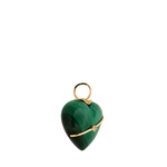 Malachite Heart Charm