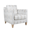Hadley chair with botanical pattern upholstery