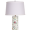 chinoiserie lanp with lavender