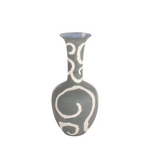 Grey Fluted Vase