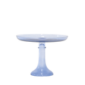 Estelle Colored Glass Cake Stand with Dome, Cobalt