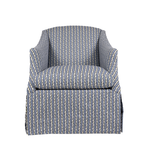 navy patterned chair