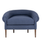 Bluestone chair with navy blue upholstery