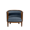 blue and navy striped bergere