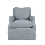 blue swivel chair