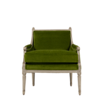 green velvet bergere