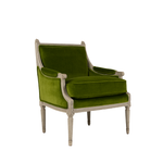 green velvet bergere