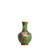 Petite Cloisonne Vase with a delicate green floral design