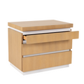 lainey side table with open drawer