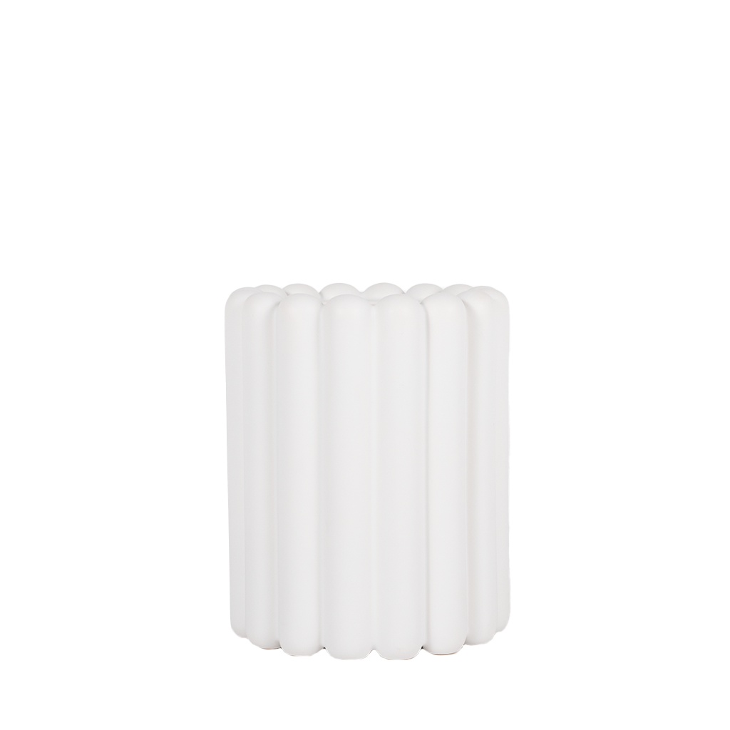 medium white planter