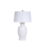 white ceramic pineapple lamp