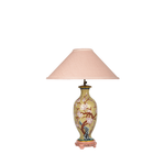 Cloisonne Lamp with Custom Pink Shade