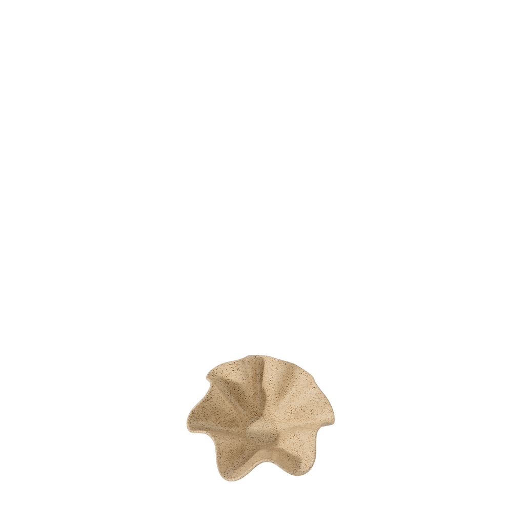 Beige sandalwood piece on a white background