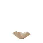Beige ceramic bowl on a white background