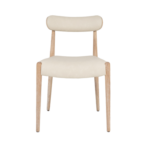 Adele dining chair with wood details