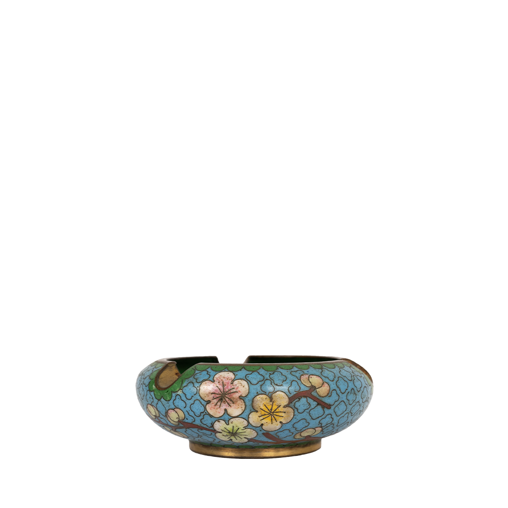 Cloisonne Cherry Blossom Dish front 