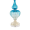 blue and yellow murano lamp