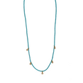 blue corded necklace