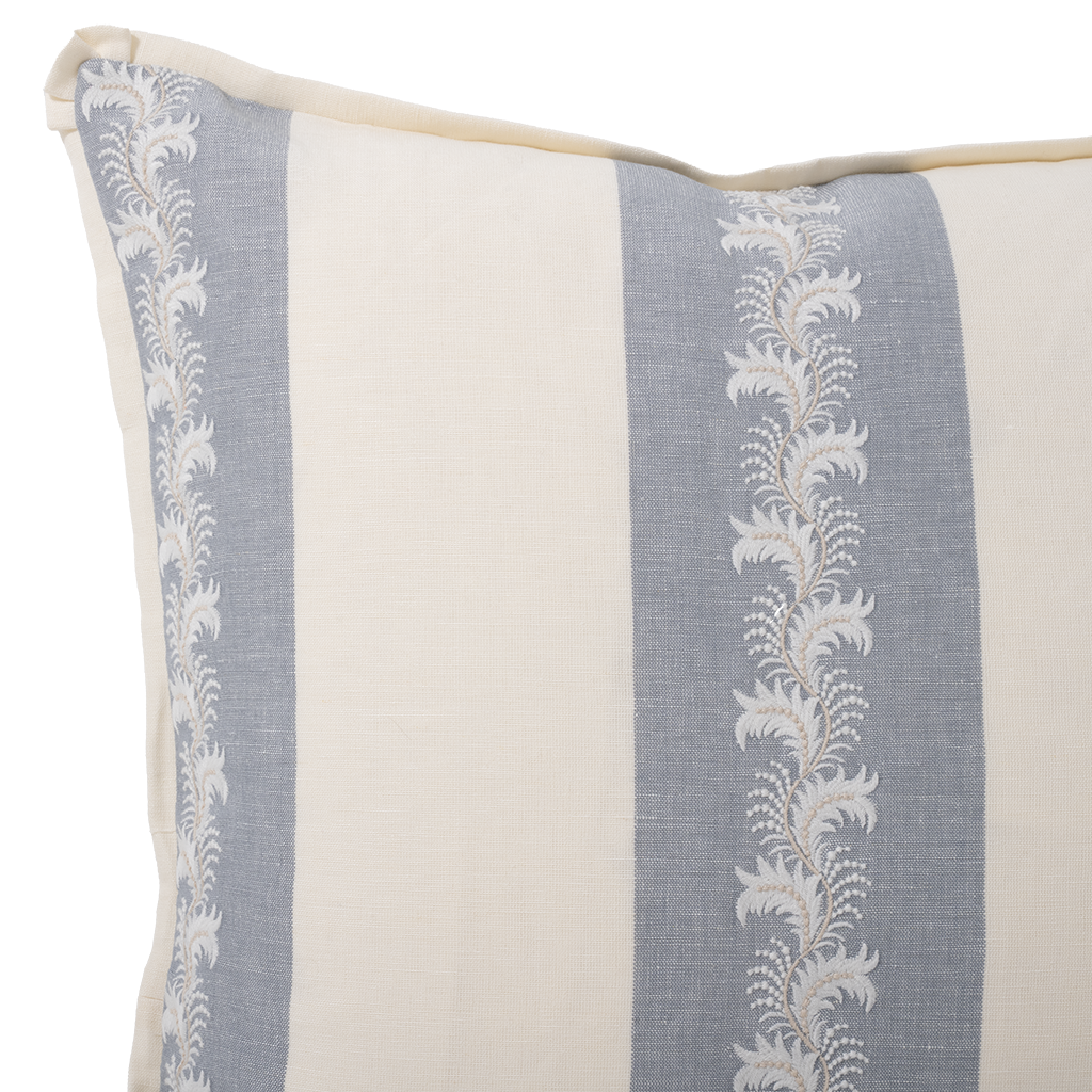 Embroidered Trellis Pillow