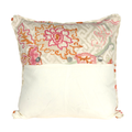 pillow with pink and orange design