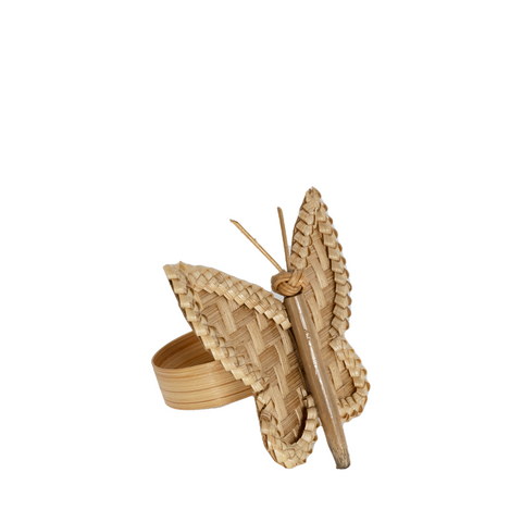 natural woven butterfly napkin ring