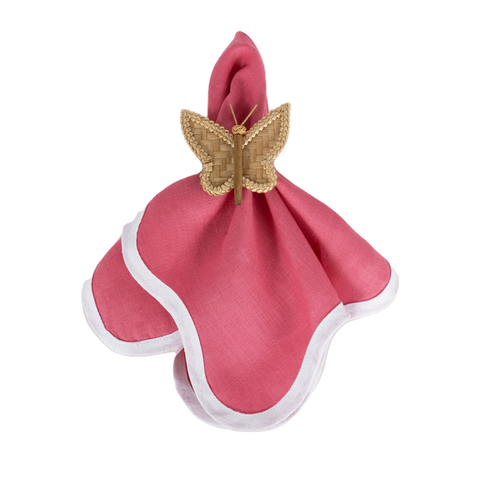 natural woven butterfly napkin ring