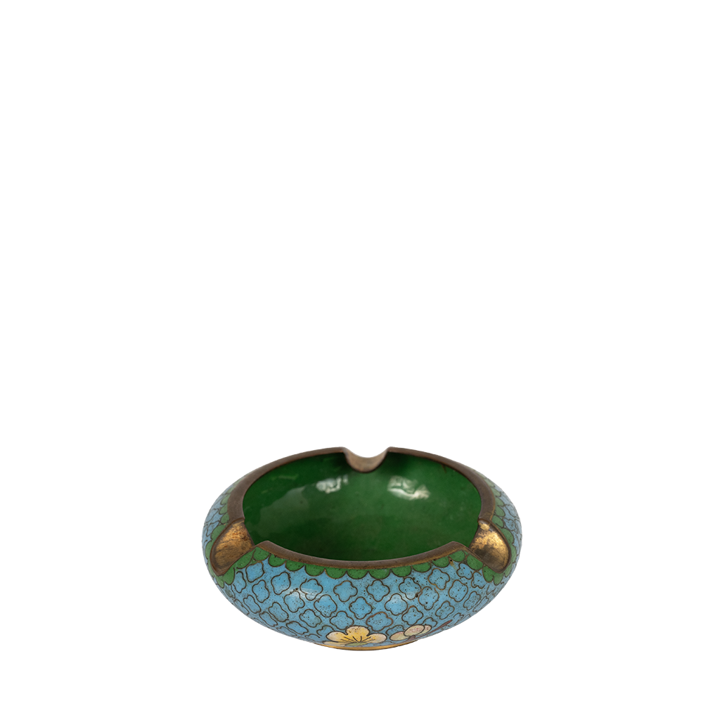 Cloisonne Cherry Blossom Dish inside