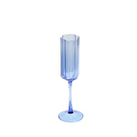 Blue Champagne Flute 