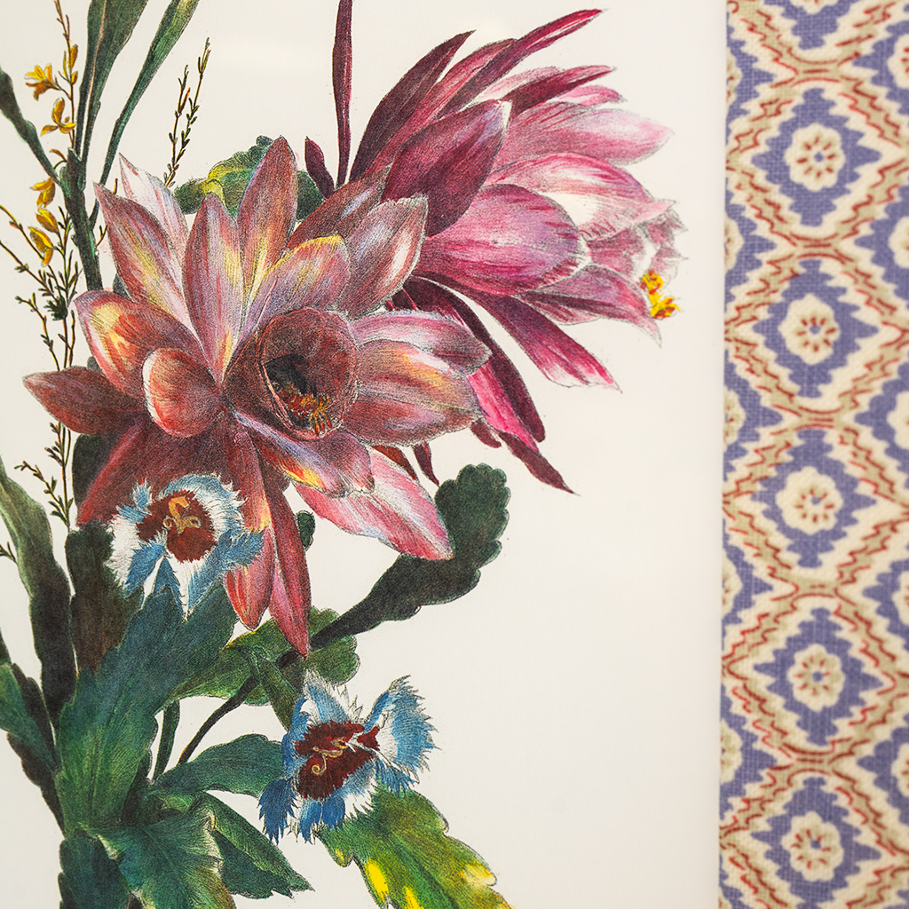 Bromeliad on Ikat