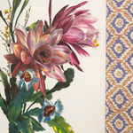 Bromeliad on Ikat