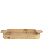 Burlwood Rectangular Tray