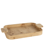 Burlwood Rectangular Tray