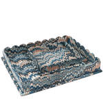 Marbled patterned tray on a white background