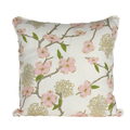 pillow with cherry blossom design