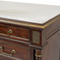 Column Commode with marble top and brass details