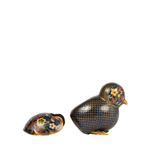 cloisonne bird with wings off