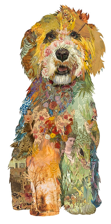 Art print of a Golden Doodle