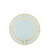 Ginori Dessert Plate, blue with yellow and gold accents