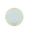 Ginori Dessert Plate, blue with yellow and gold accents