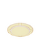 Ginori Dessert Plate, yellow with pink and gold accents